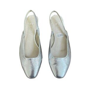 Metallic ilver lingback allet lats